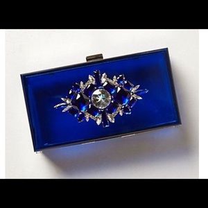 Noir Jewelry Blue Lucite Clutch